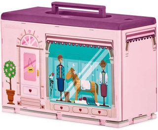 Schleich butik pro koně (koník, 2 figurky + doplňky)