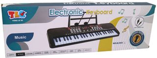 Piáno elektronický klavír 49 kláves dětský keyboard s mikrofonem na baterie Zvuk
