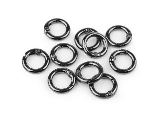 Karabina kulatá na kabelky / kroužek na klíče Ø13 mm balení 2 kusy