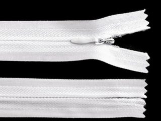 Skrytý Zip - Šíře 3 mm, Délka 18 cm - Nedělitelný