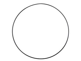 Kovový kruh pro lapač snů Ø30 cm