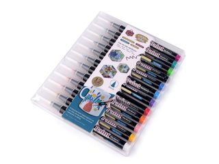 Kreativní akrylový fix / popisovač sada 12 ks, 2 mm