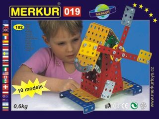 MERKUR Stavebnice 019 Mlýn 10 modelů 182 kusů