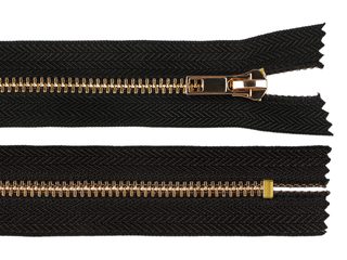 Kovový zip No 5 délka 12 cm (jeansový)