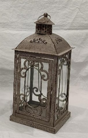 Kovová lucerna K4576/A - 16 × 16 × 36.5 cm