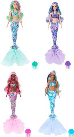 MATTEL BRB Panenka Barbie mořská panna Color Reveal 6 překvapení