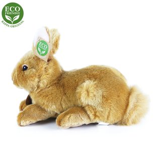 Králík hnědý ležící 23 cm
