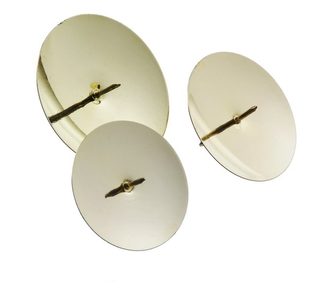 Misky s bodci 5,3 cm (4 ks) zlaté