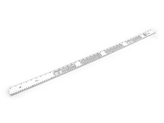 Krejčovský metr / pravítko s velikostními tabulkami délka 100 cm
