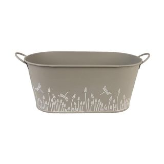 Květináč plechový K2593/2 - 28,5 x 14 x 12,5/14,5 cm