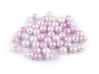 Plastové korálky s mermaid efektem Ø8 mm 20 g