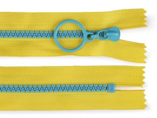 Kostěný zip barevný No 5 délka 20 cm