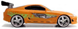 RC AutoToyota Supra 1:24 Rychle a zběsile na vysílačku 2,4GHz na baterie