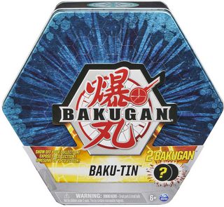 Bakugan plechový box s exkluzivní figurkou (s3, doplňky; 2 varianty)