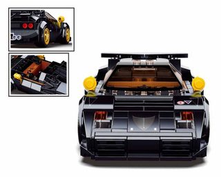 SLUBAN Model Bricks Auto italský černý sporťák 254 dílků + 2 figurky STAVEBNICE