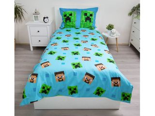 Povlečení Minecraft Jungle Fight svítící efekt 140x200, 70x90 cm
