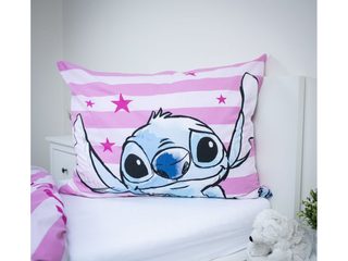 Povlečení Lilo a Stitch Pink Stars 140x200, 70x90 cm