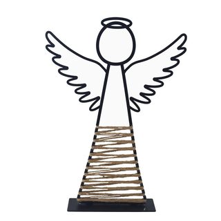 Kovový dekorační anděl K4328/2 - 25 cm