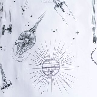 Povlečení Star Wars Death Star svítící efekt 140x200, 70x90 cm