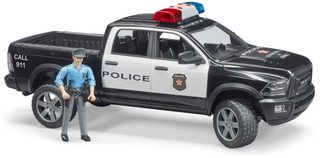 Bruder policejní Dodge RAM 2500 s figurkou (baterie, světlo, zvuk) 02505