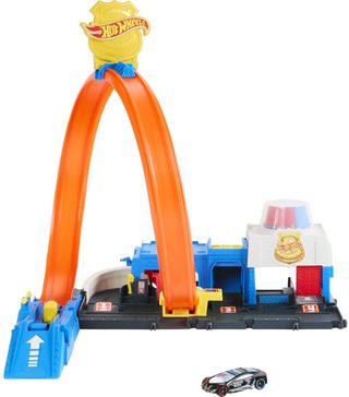 Hot Wheels City super policejní stanice (set + autíčko)