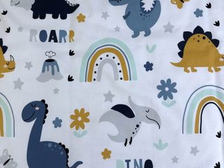 Povlečení bavlna Dino 140x200, 70x90 cm