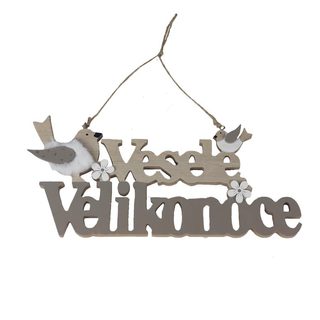 Nápis Veselé Velikonoce D4960 - 29.5 × 1,4 x 14 cm