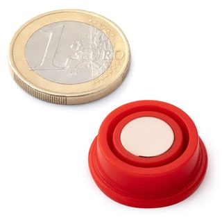 OF-1 - Kancelářské magnety, červené - 10 ks