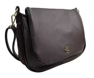 GROSSO Čokoládově hnědá crossbody kabelka