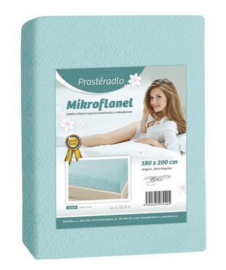 Prostěradlo Mikroflanel Modrá 19/024