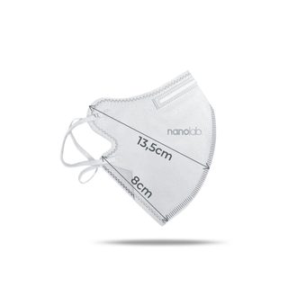 ZLEVNĚNO - 10 KUSŮ nano bílých FFP2 velikost M lehké