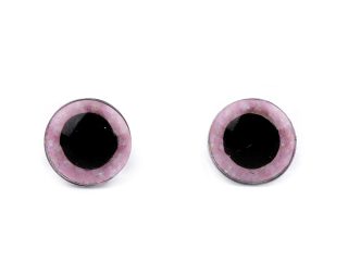 Oči glitrové s pojistkou Ø10 mm 10 sad