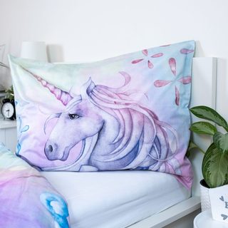 Povlečení fototisk Unicorn Pastel Rainbow 140x200, 70x90 cm