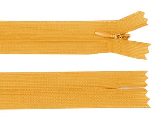 Spirálový zip skrytý šíře 3 mm délka 40 cm dederon