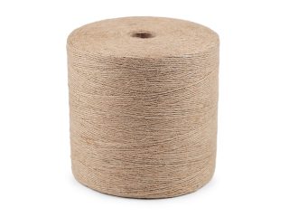 Jutový provázek Tenký Ø1 mm k pletení tašek a dekorací