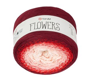 Příze Flowers Červená,Růžová 269