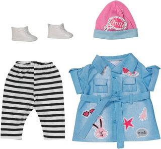 ZAPF Baby Born šatičky džínové deluxe obleček pro panenku mininko 43cm