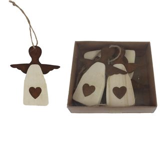 Dekorace anděl k zavěšení, 4 ks K4844 - 8.5X1.2CM H10-19CM 4PCS/BOX:12X11X2.8CM