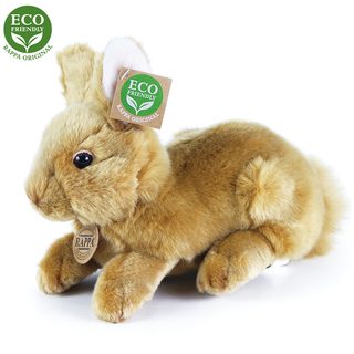 Králík hnědý ležící 23 cm