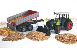 Bruder traktor Claas Nectis (čelní nakladač + sklápěcí vůz) 1:16 02112