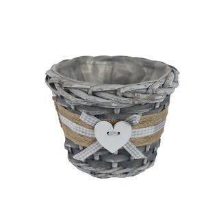 Obal s plastem šedý P2024/1 - dia 15 × 12 cm