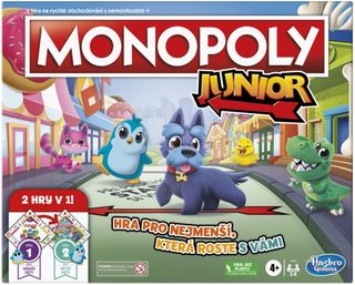 HASBRO Hra MONOPOLY Junior 2v1 CZ
