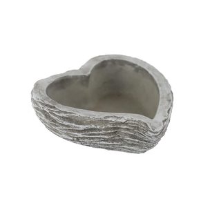 Cementový obal k osázení srdce X7067/1 - 16 x 18 x 6 cm