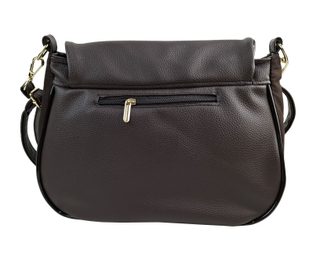 GROSSO Čokoládově hnědá crossbody kabelka