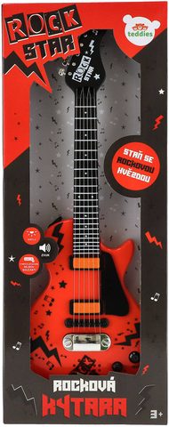 Kytara dětská rocková elektrická na baterie Světlo Zvuk