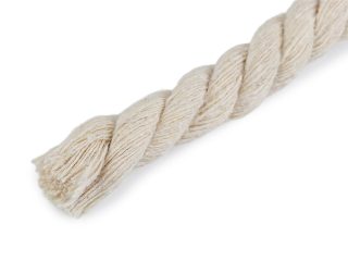 Bavlněná šňůra kroucená Ø12 mm na macramé, návin 29 metrů