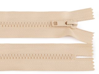 Zip kostěný šíře 5 mm délka 18 cm černý