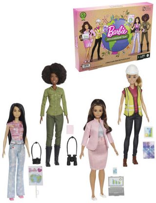 Barbie set „Ekologie je budoucnost“ (4 panenky + doplňky)