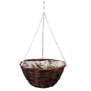 Obal s plastem závěsný hnědý - dia 32 x 16 cm