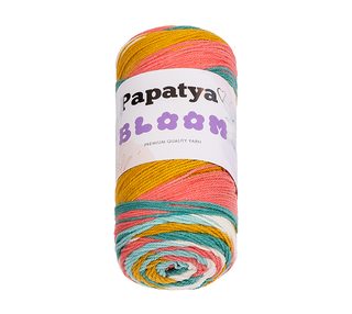 Příze PAPATYA BLOOM Bílá,Hořčicová,Lososová 01 100g / 335 m